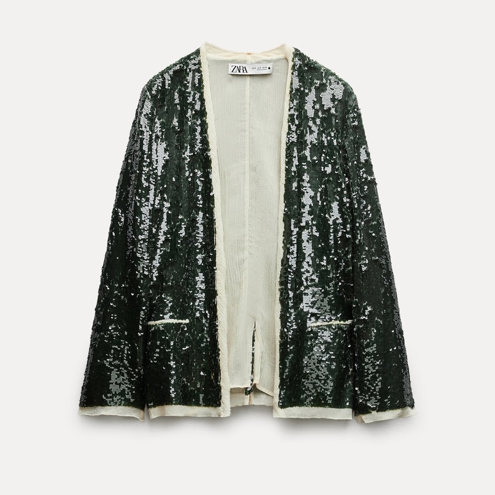 ZARA SEQUIN BLAZER ZW COLLECTION